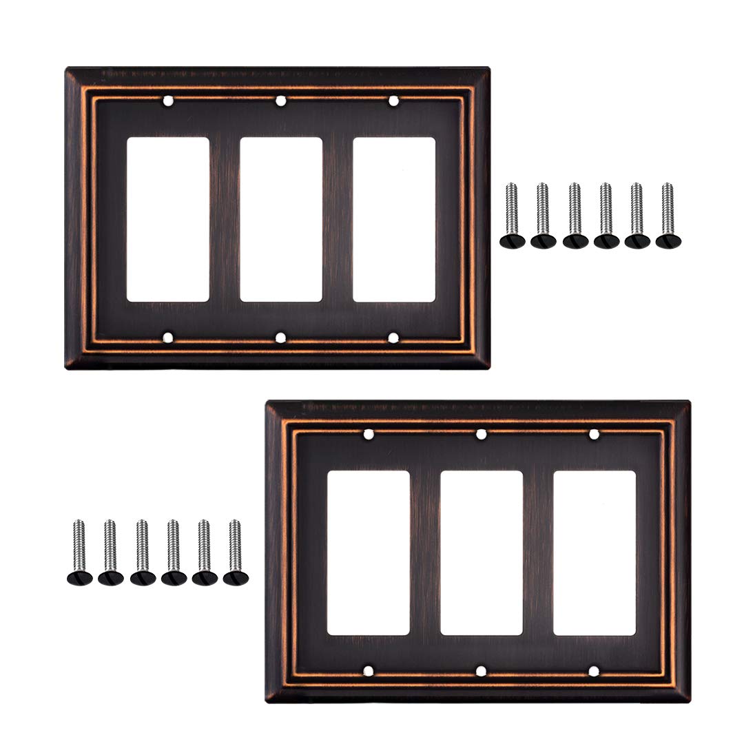 Luxe Essence Wall Plate Collection - Oil Rubbed Bronze