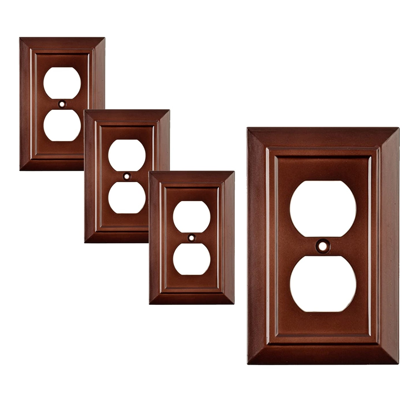 Moderno Elegance Wall Plate Collection - Mahogany
