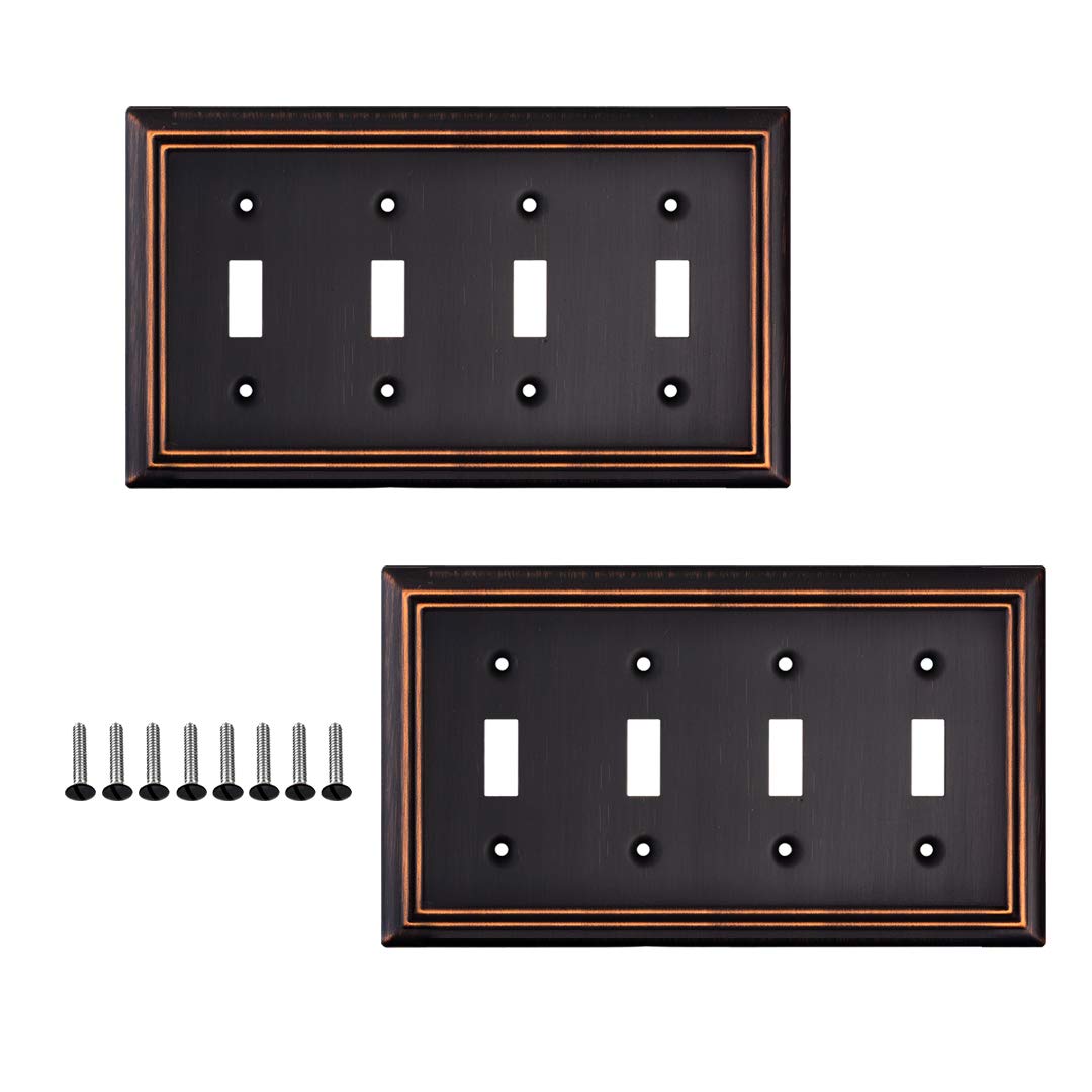 Luxe Essence Wall Plate Collection - Oil Rubbed Bronze