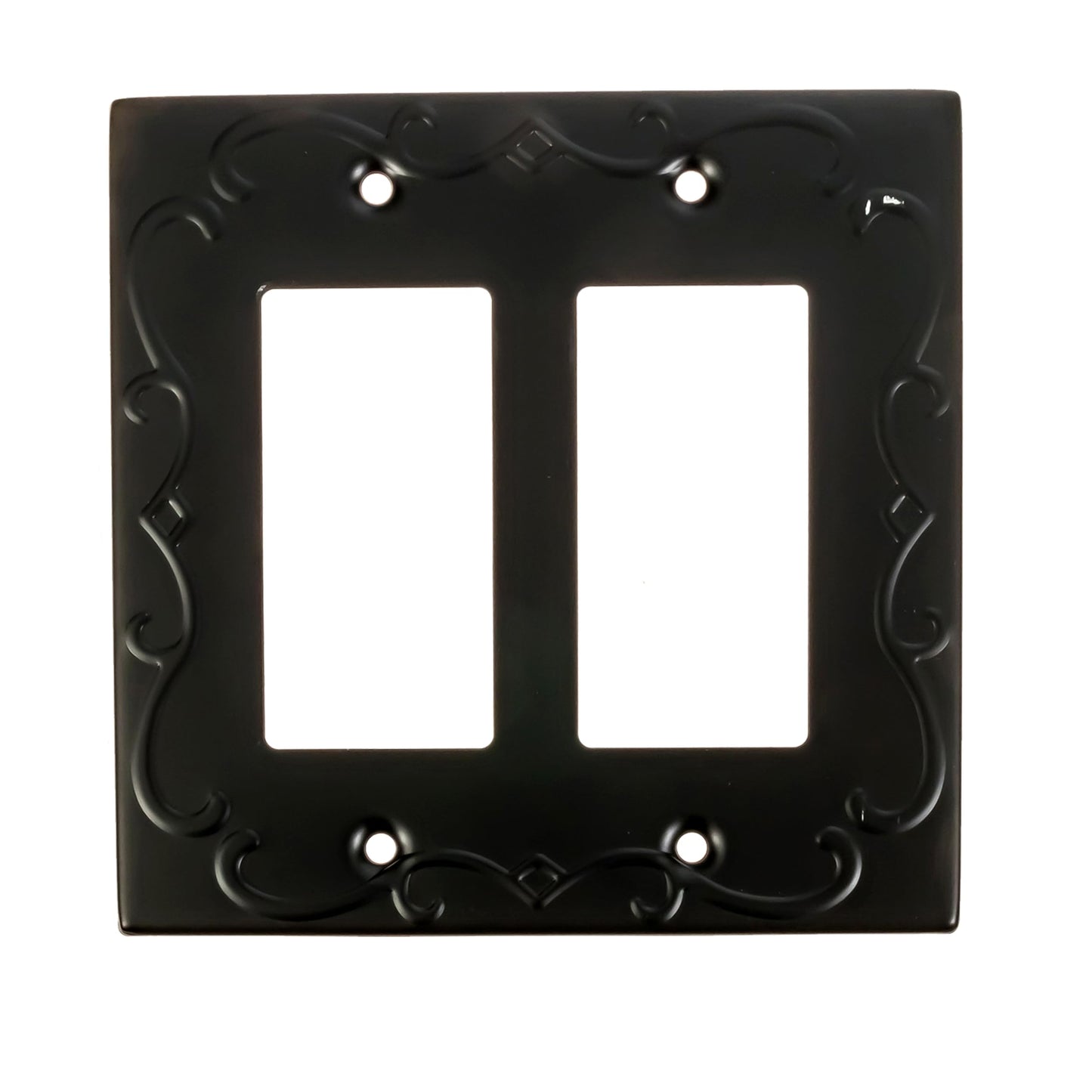 Regal Scrollwork Wall Plate Collection - Black
