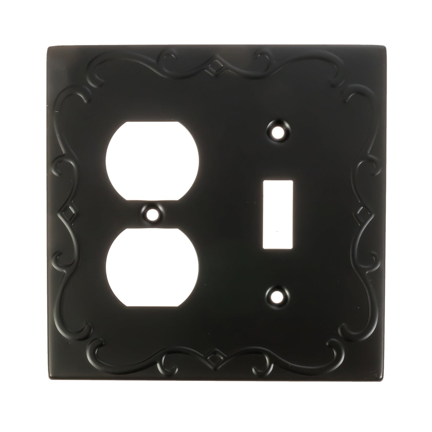 Regal Scrollwork Wall Plate Collection - Black