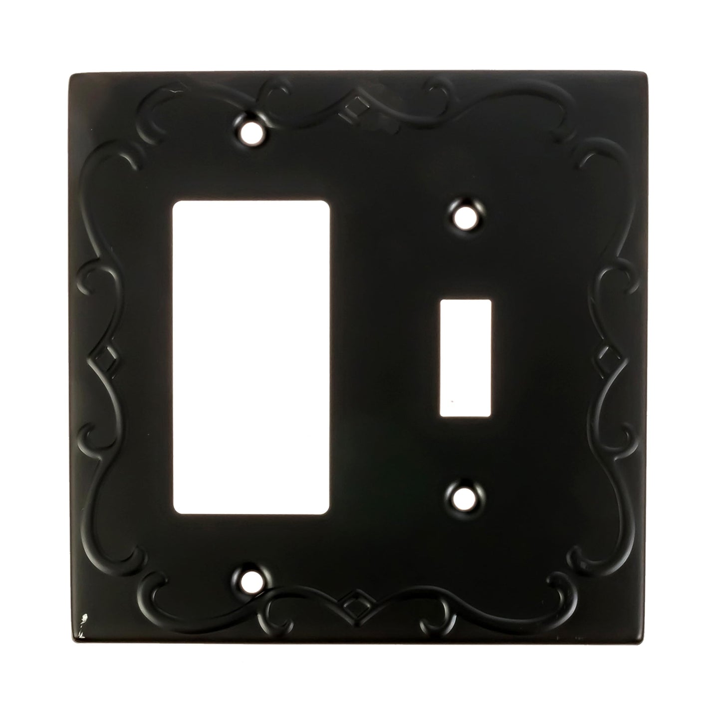 Regal Scrollwork Wall Plate Collection - Black