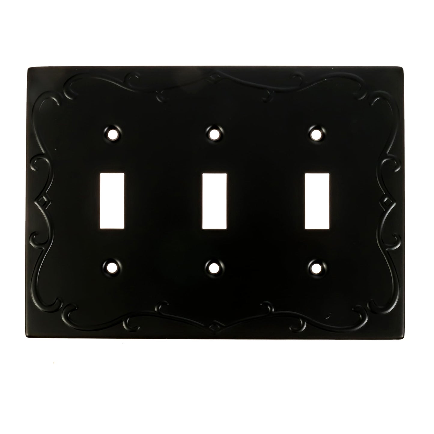 Regal Scrollwork Wall Plate Collection - Black