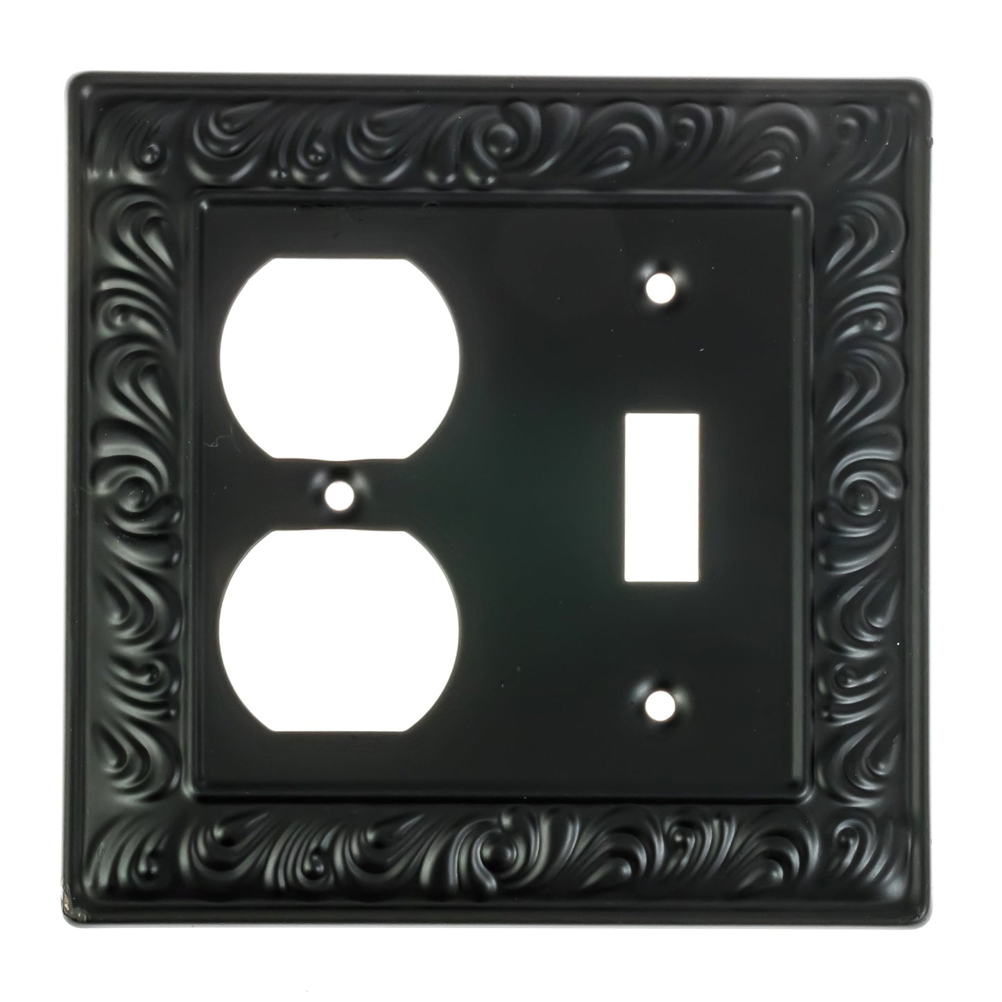 Baroque Brilliance Wall Plate Collection - Black