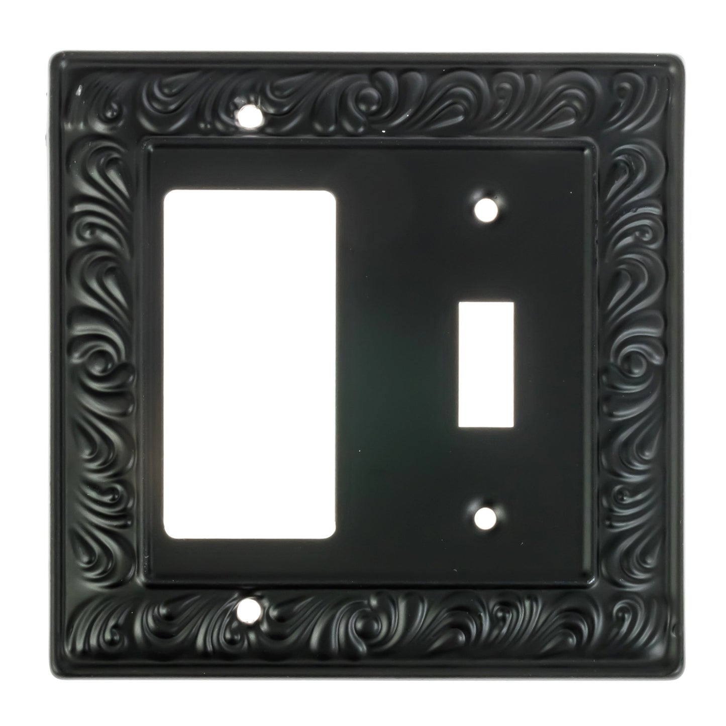 Baroque Brilliance Wall Plate Collection - Black