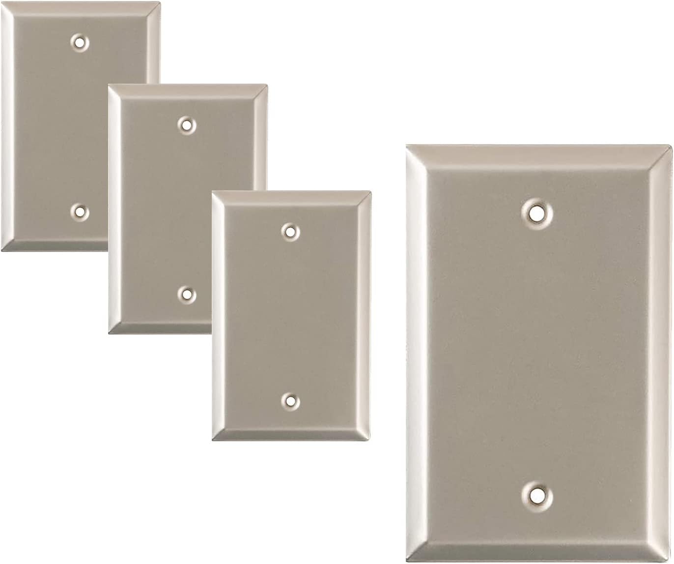 Sleek Canvas Elegance Wall Plate Collection - Satin Nickel