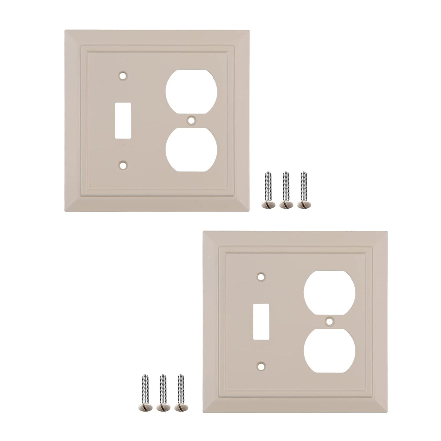 Moderno Elegance Wall Plate Collection - Ivory