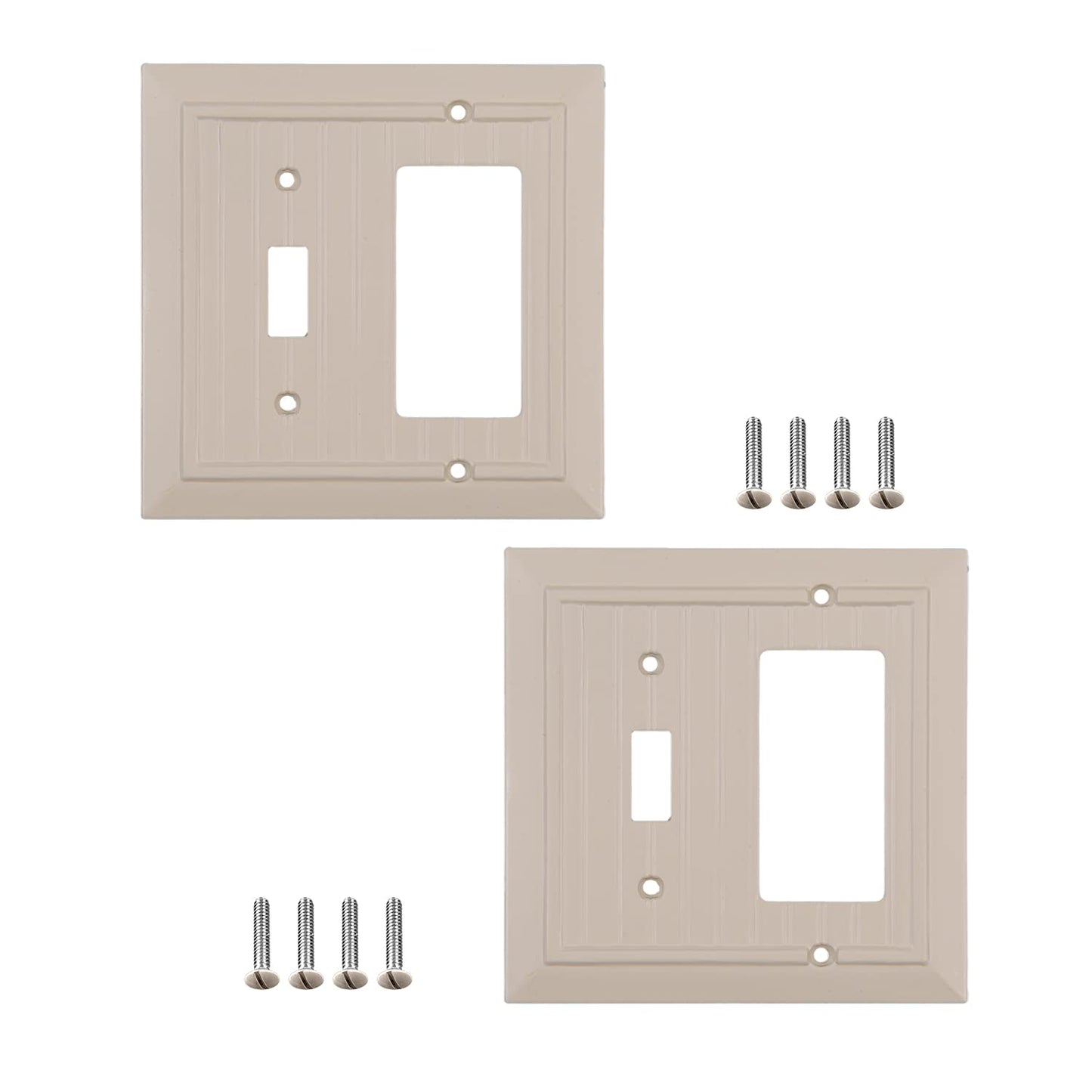 Beaded Elegance	Wall Plate Collection - Ivory