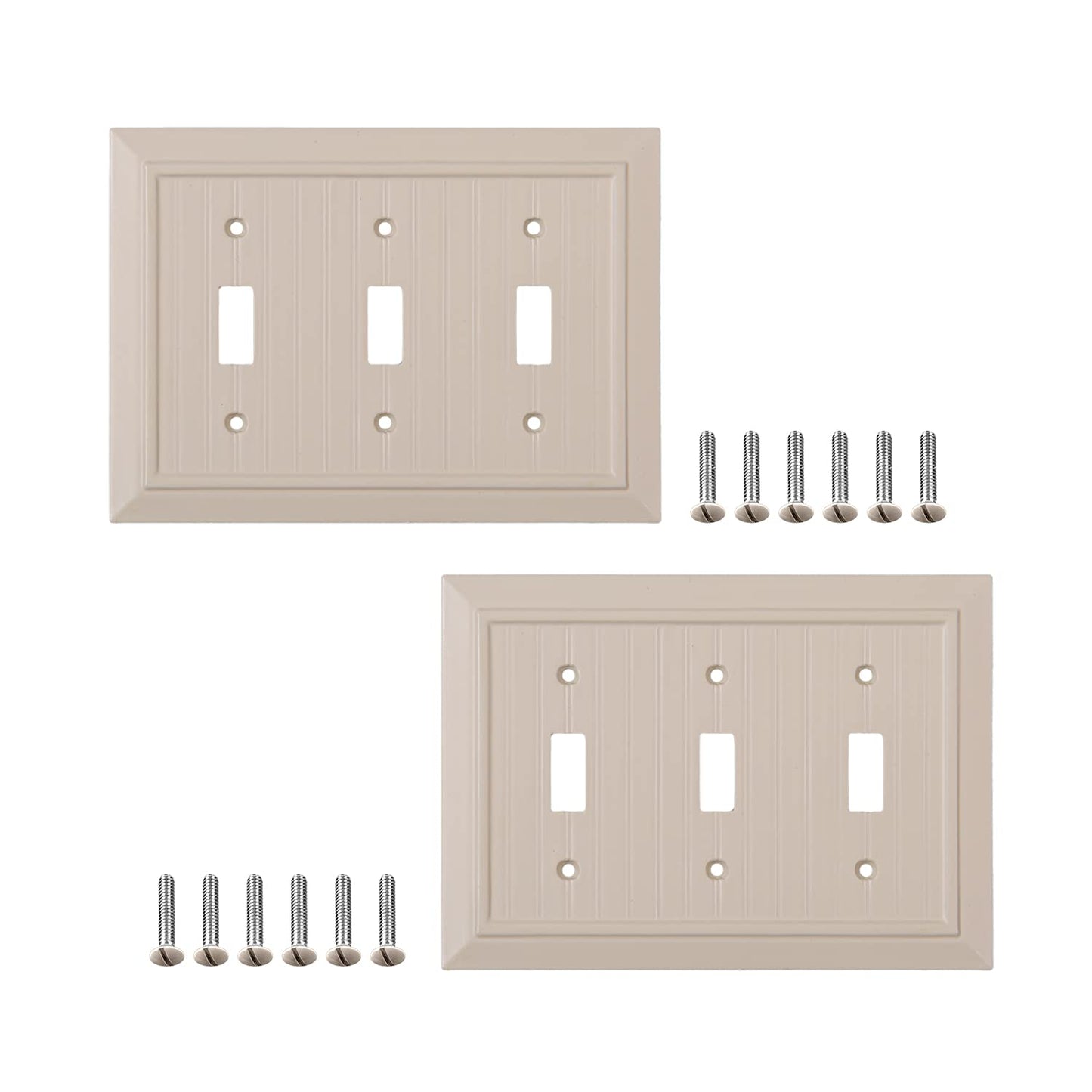 Beaded Elegance	Wall Plate Collection - Ivory