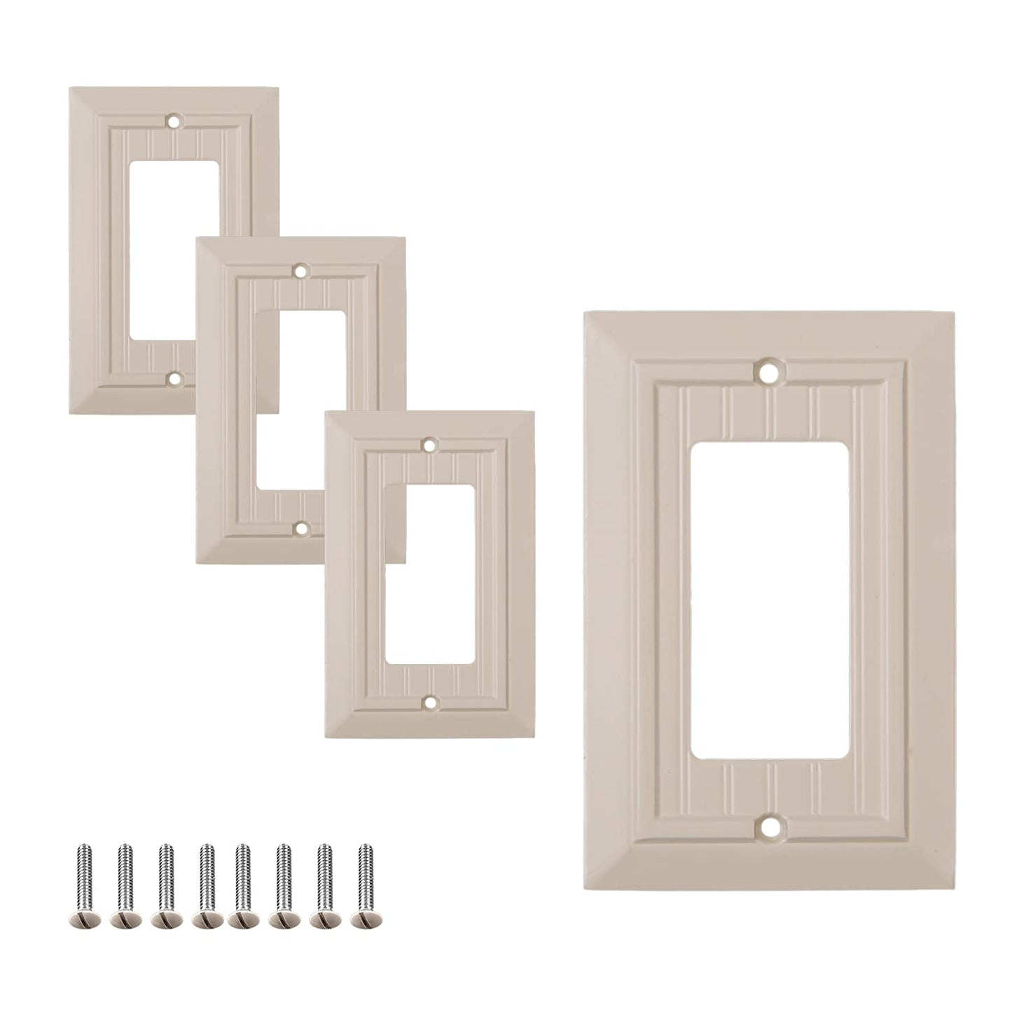 Beaded Elegance	Wall Plate Collection - Ivory