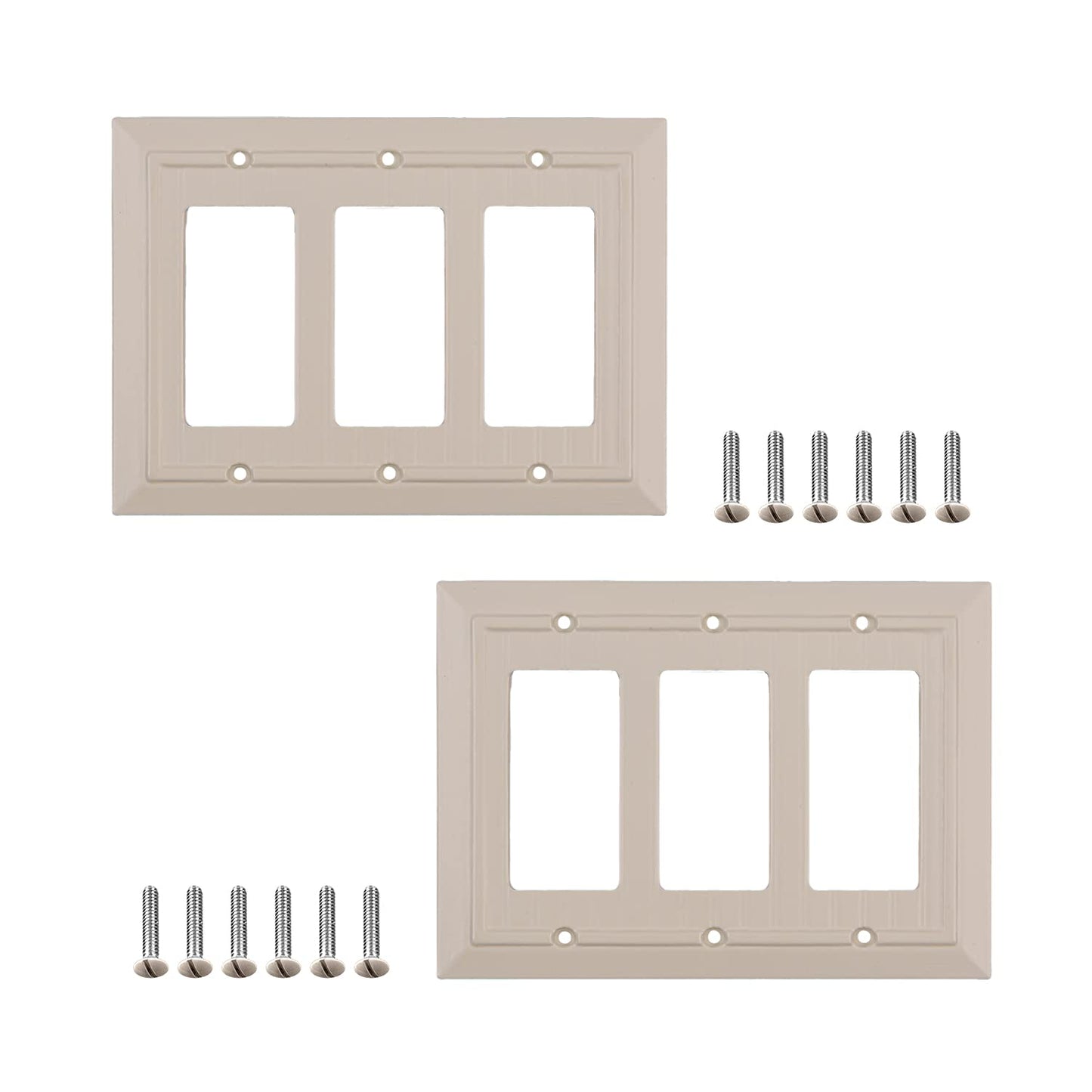 Beaded Elegance	Wall Plate Collection - Ivory