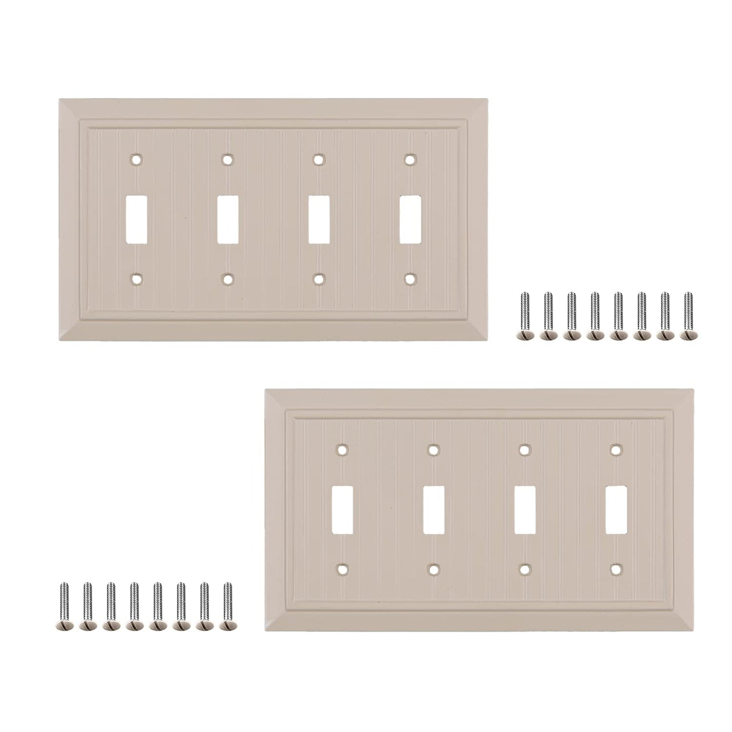 Beaded Elegance	Wall Plate Collection - Ivory