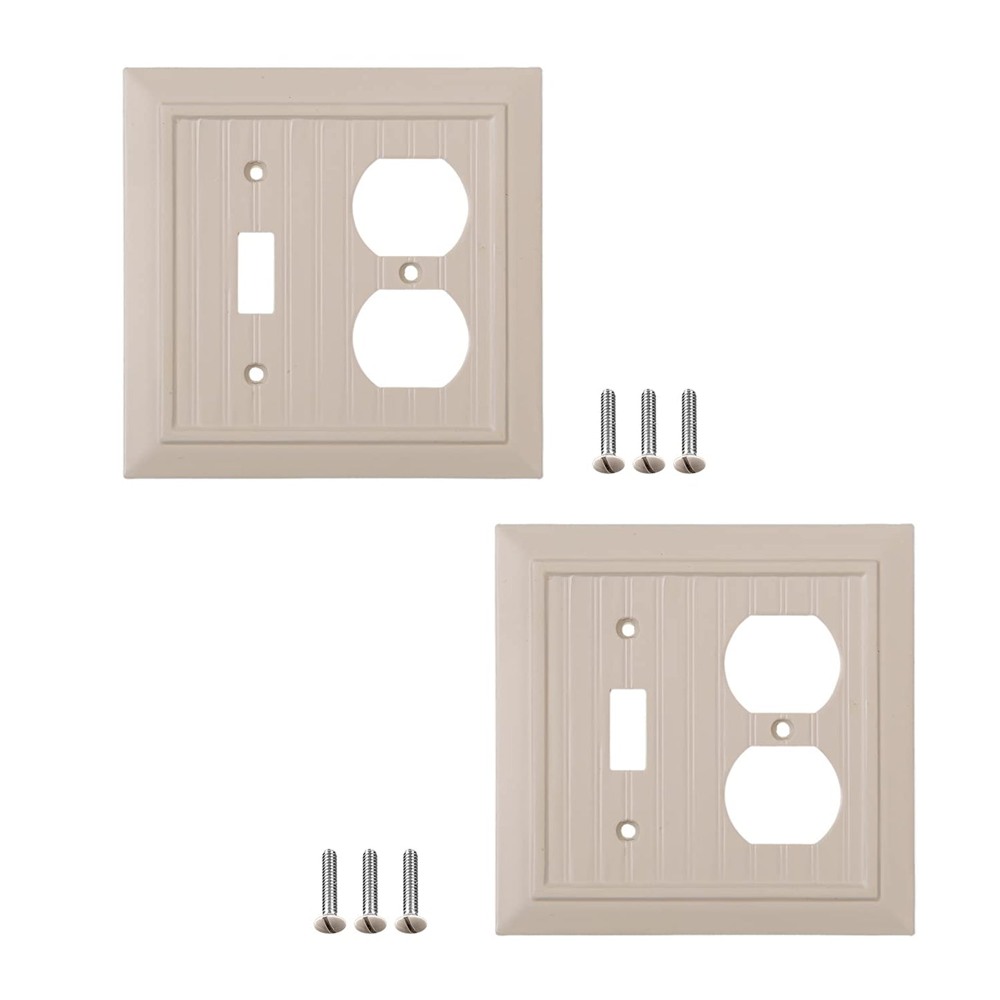 Beaded Elegance	Wall Plate Collection - Ivory