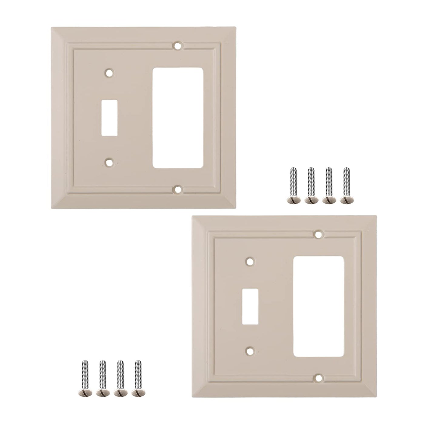 Moderno Elegance Wall Plate Collection - Ivory
