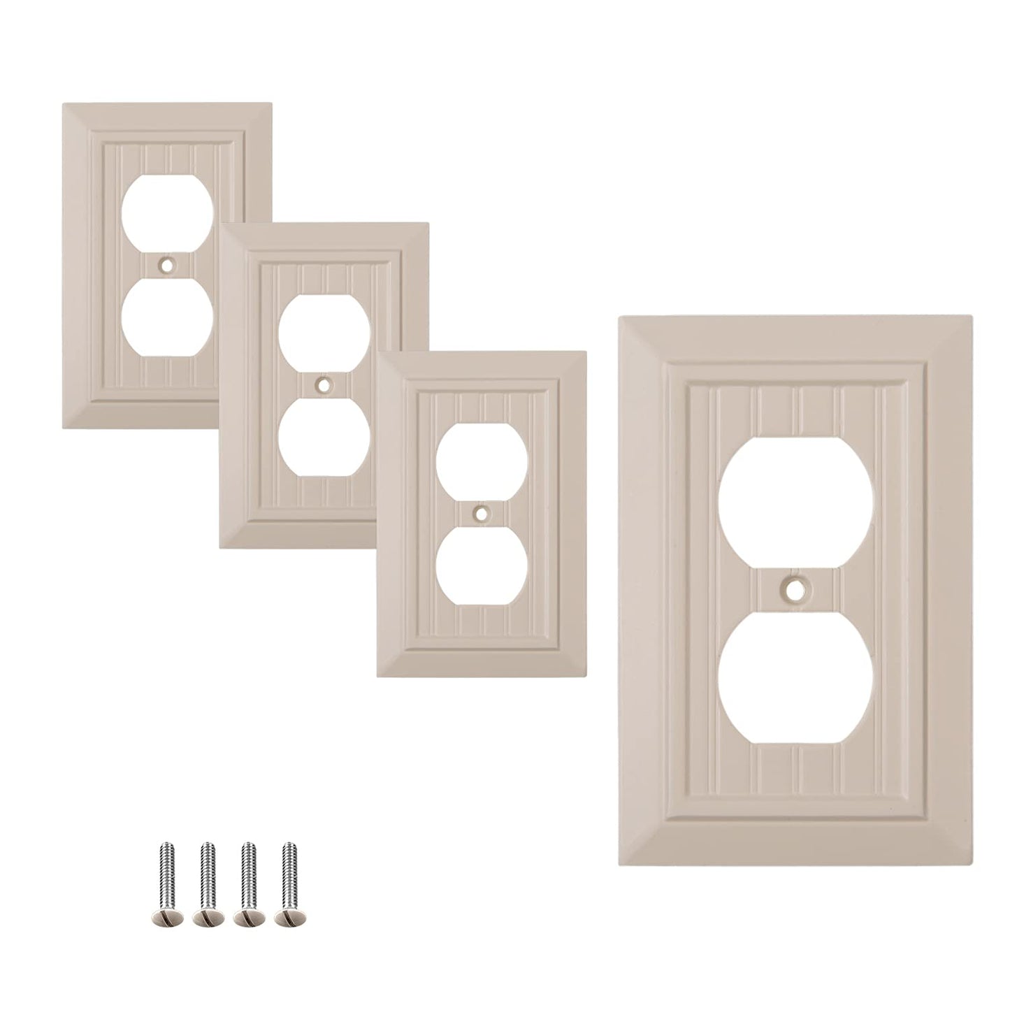Beaded Elegance	Wall Plate Collection - Ivory