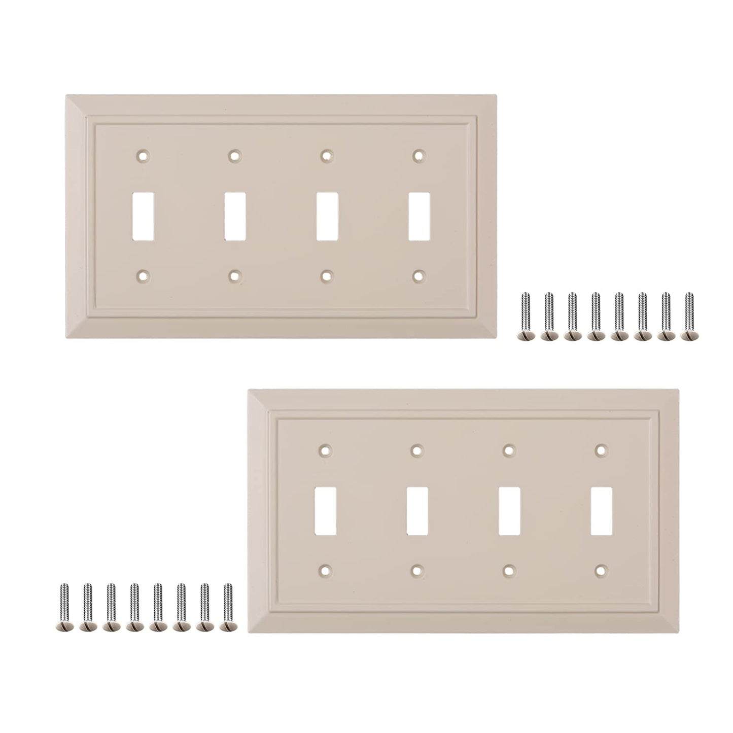 Moderno Elegance Wall Plate Collection - Ivory