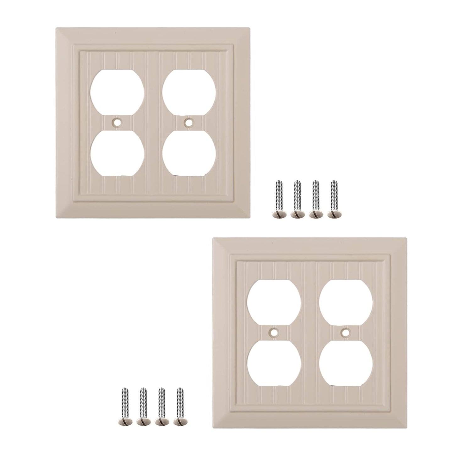 Beaded Elegance	Wall Plate Collection - Ivory