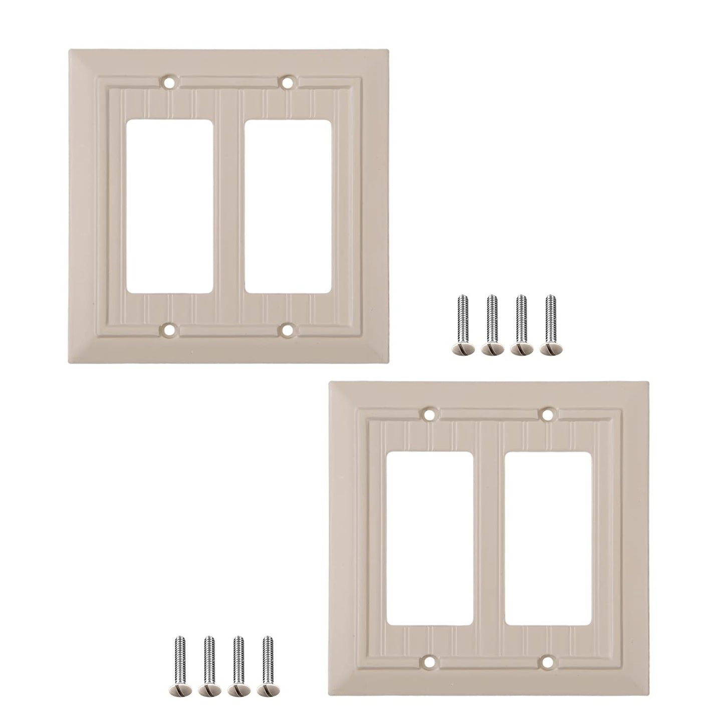 Beaded Elegance	Wall Plate Collection - Ivory