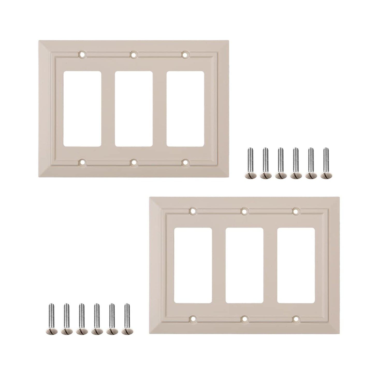 Moderno Elegance Wall Plate Collection - Ivory