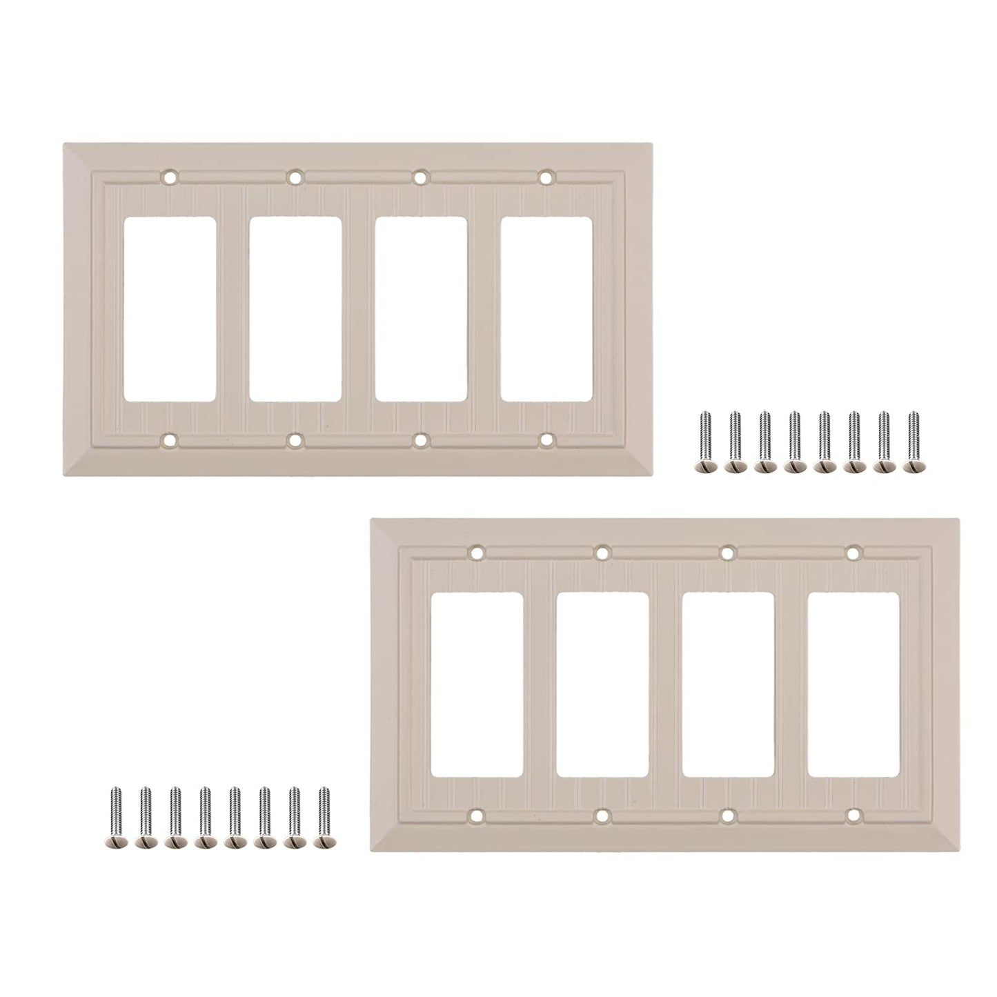 Beaded Elegance	Wall Plate Collection - Ivory
