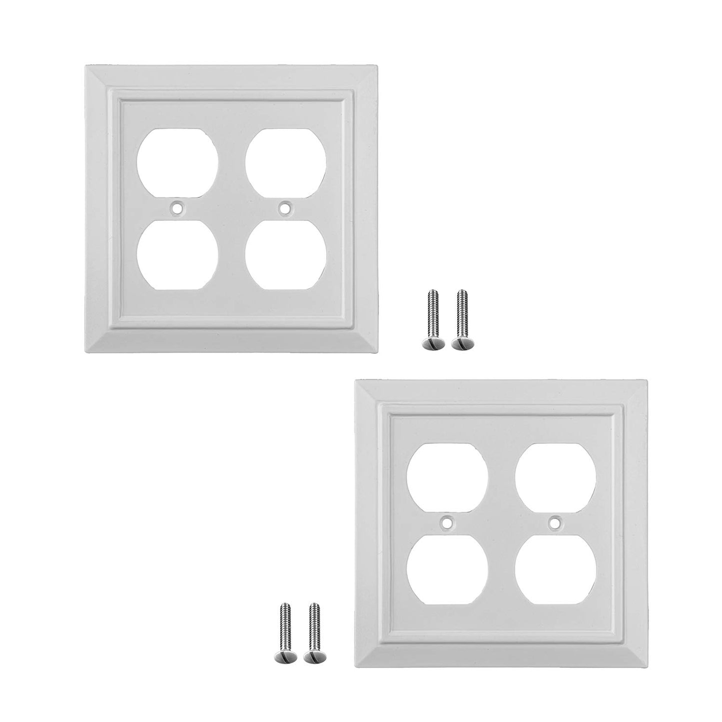 Moderno Elegance Wall Plate Collection - White