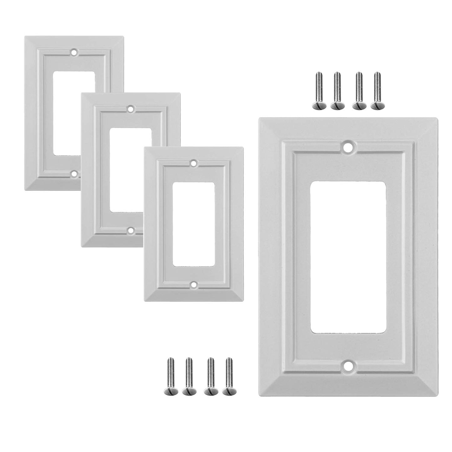 Moderno Elegance Wall Plate Collection - White