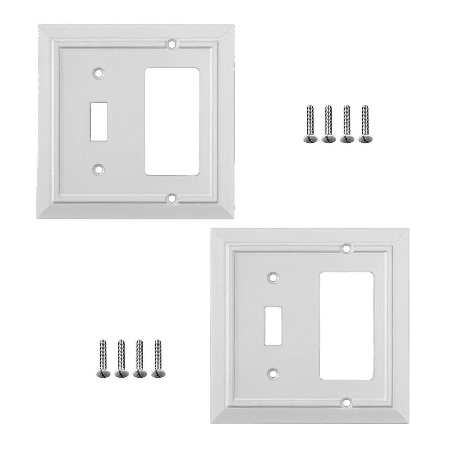 Moderno Elegance Wall Plate Collection - White