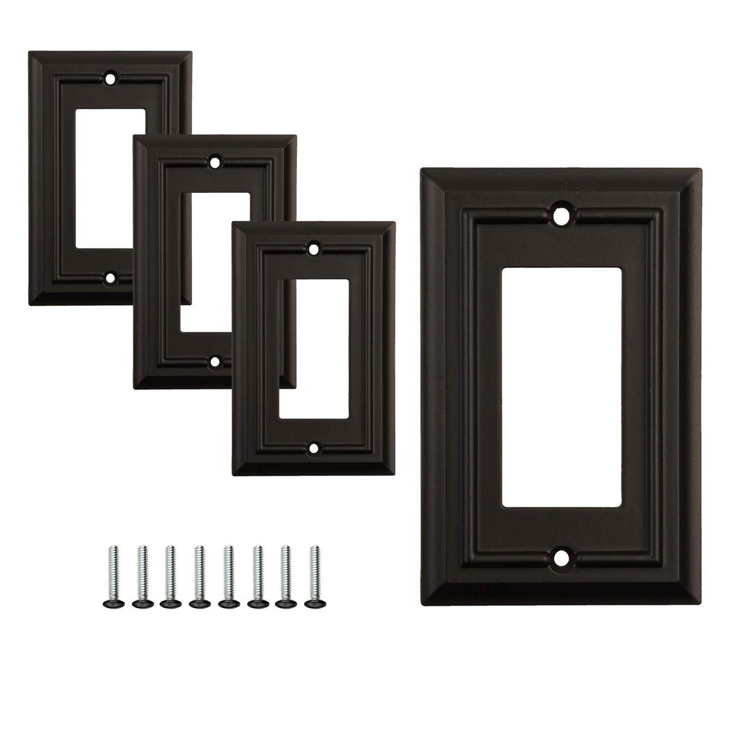 Moderno Elegance Wall Plate Collection - Black