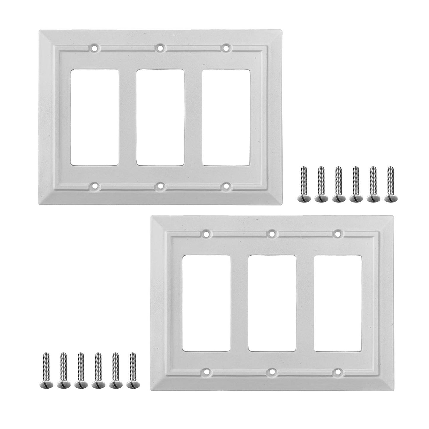 Moderno Elegance Wall Plate Collection - White