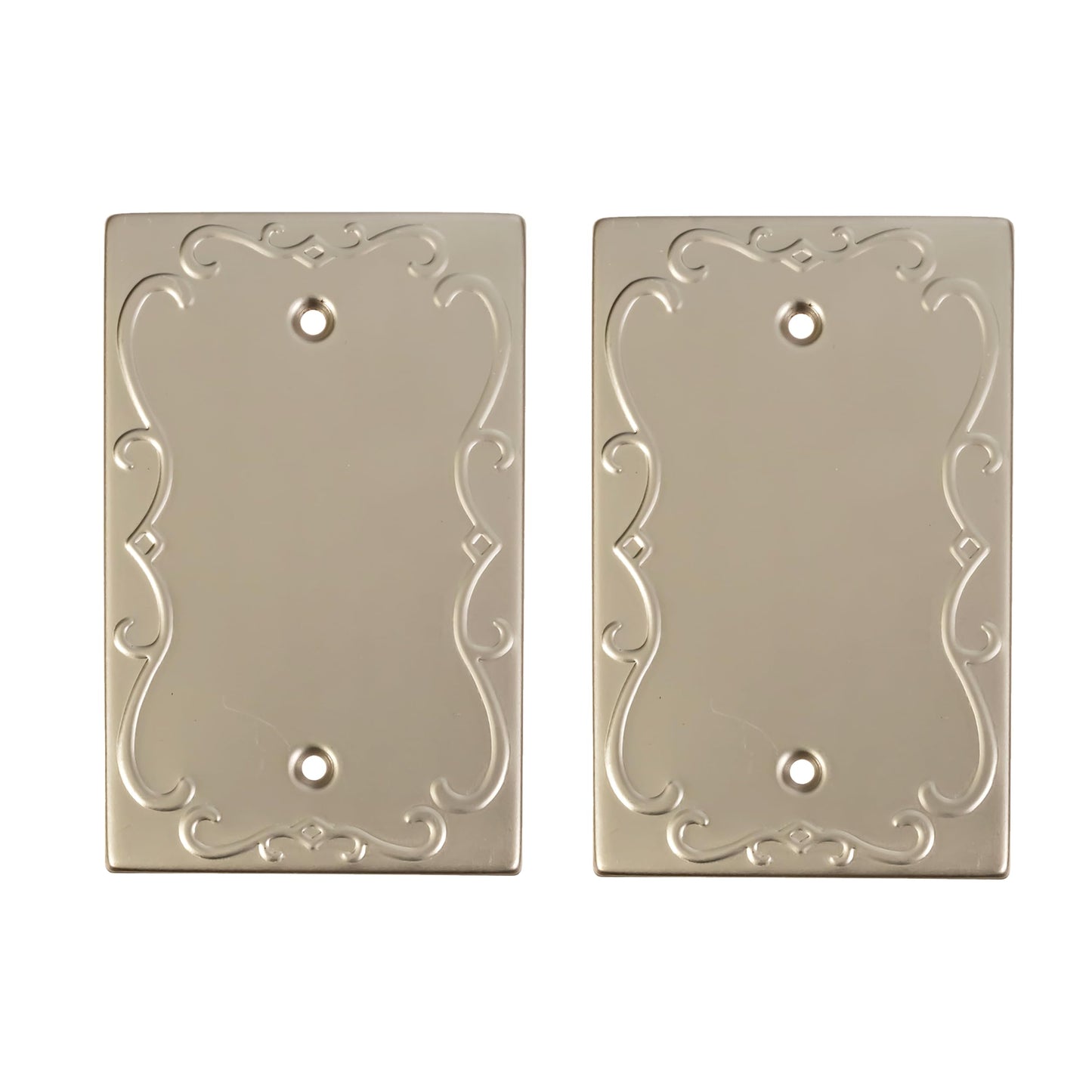 Regal Scrollwork Wall Plates Collection - Satin Satin Nickel