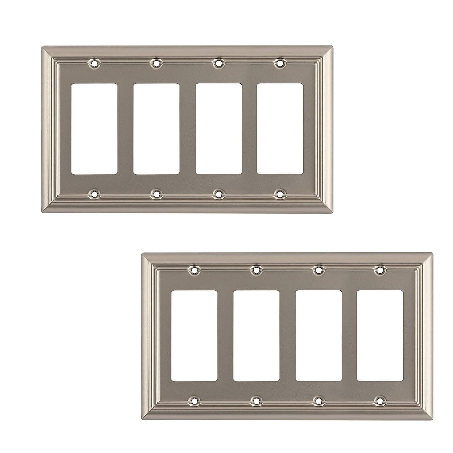 Luxe Essence Wall Plate Collection - Satin Nickel