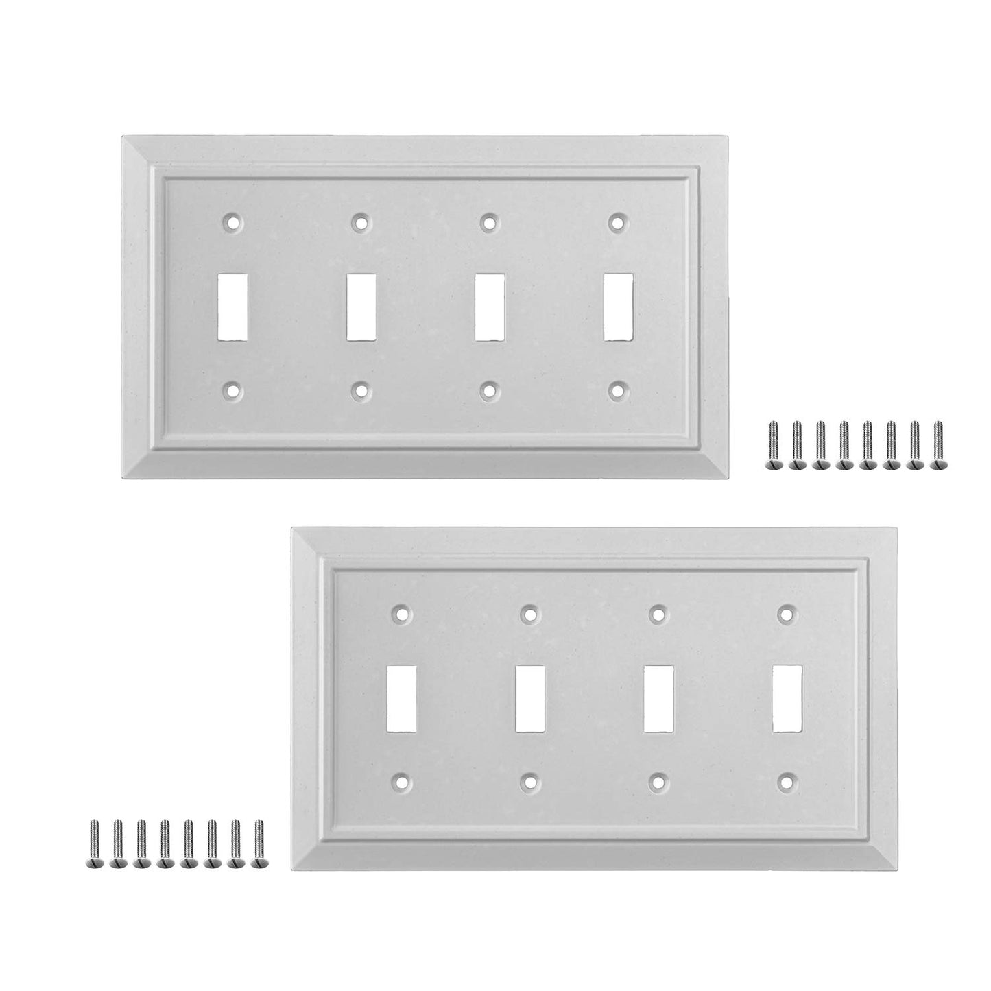 Moderno Elegance Wall Plate Collection - White