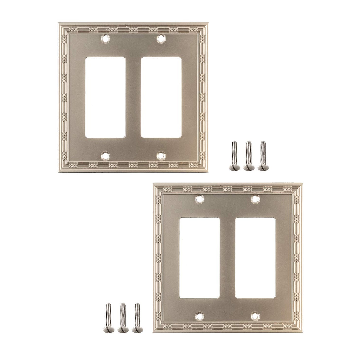 Victorian Elegance Wall Plate Collection - Satin Nickel
