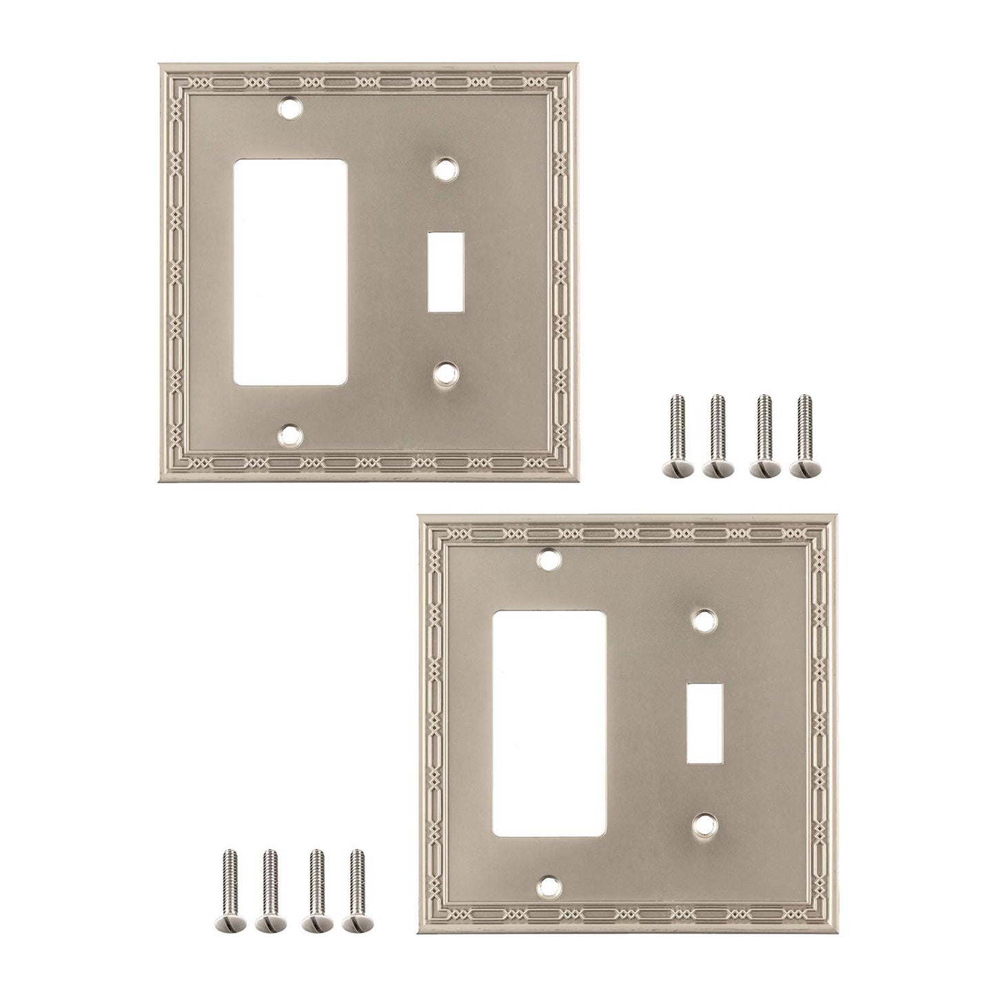 Victorian Elegance Wall Plate Collection - Satin Nickel