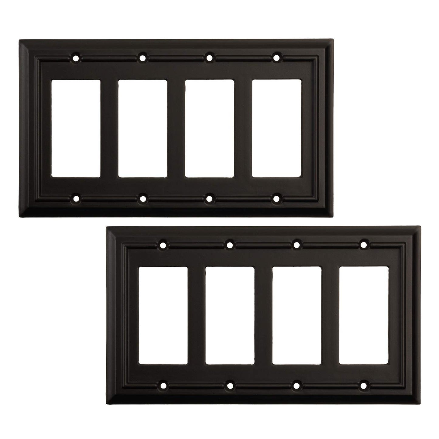 Moderno Elegance Wall Plate Collection - Black