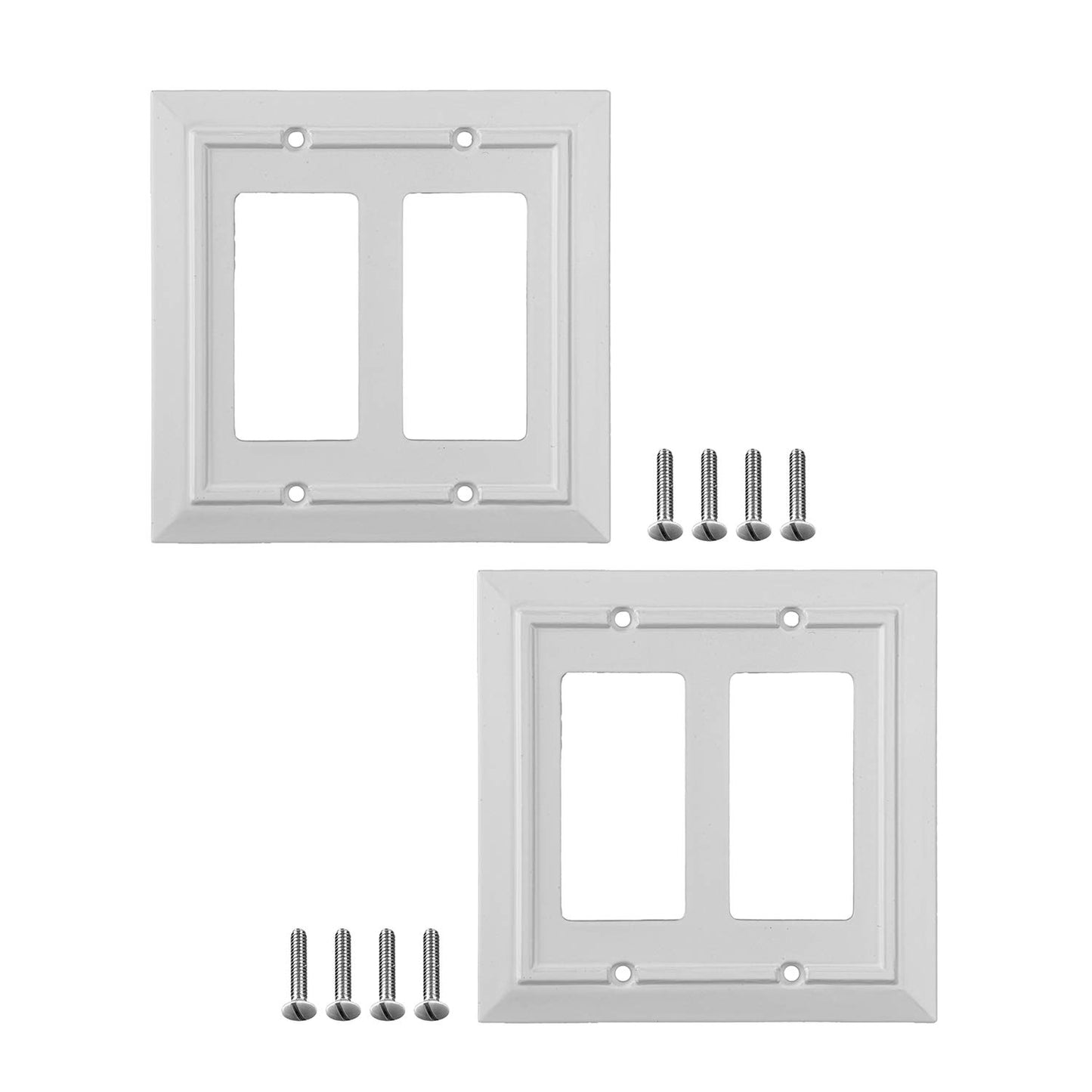 Moderno Elegance Wall Plate Collection - White