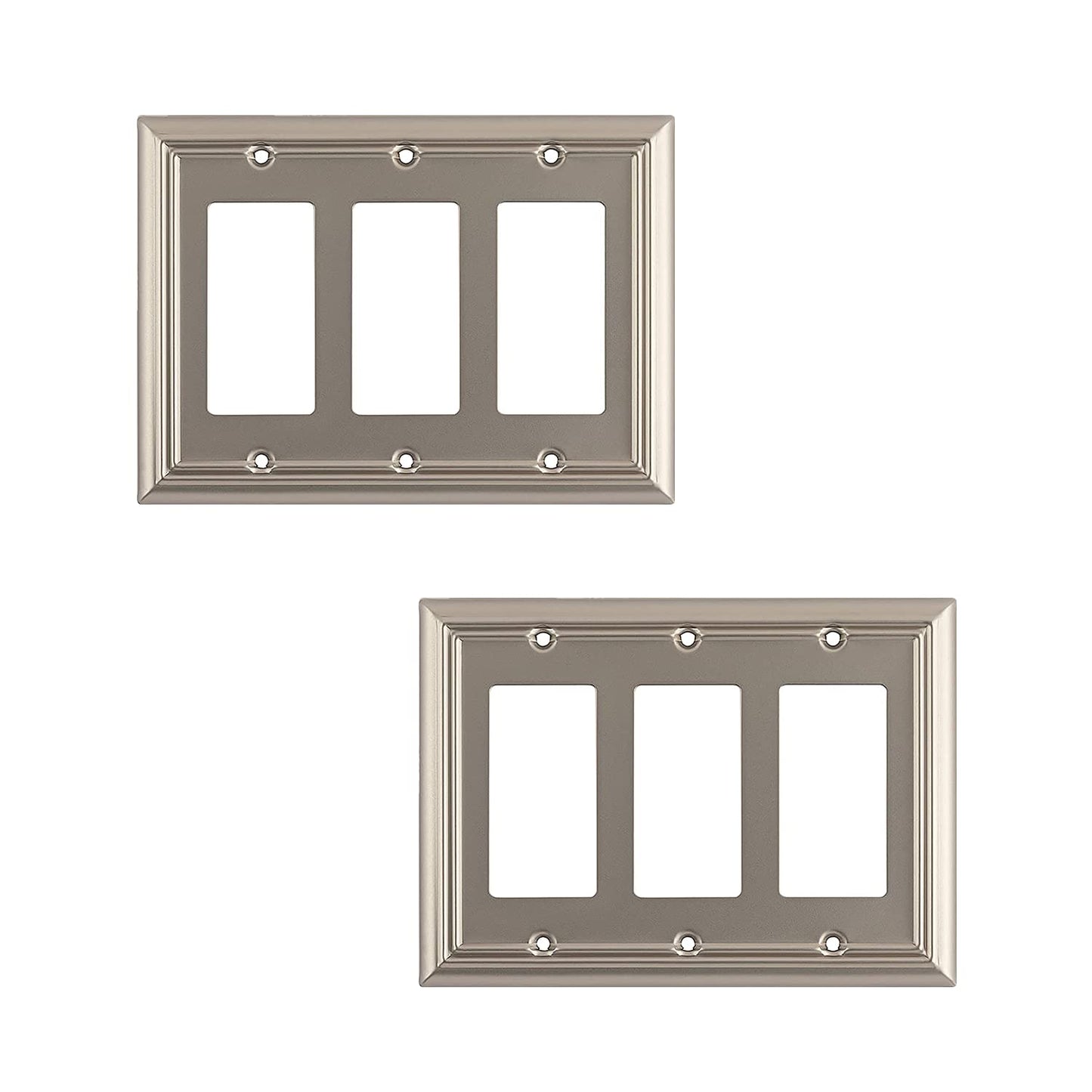 Luxe Essence Wall Plate Collection - Satin Nickel