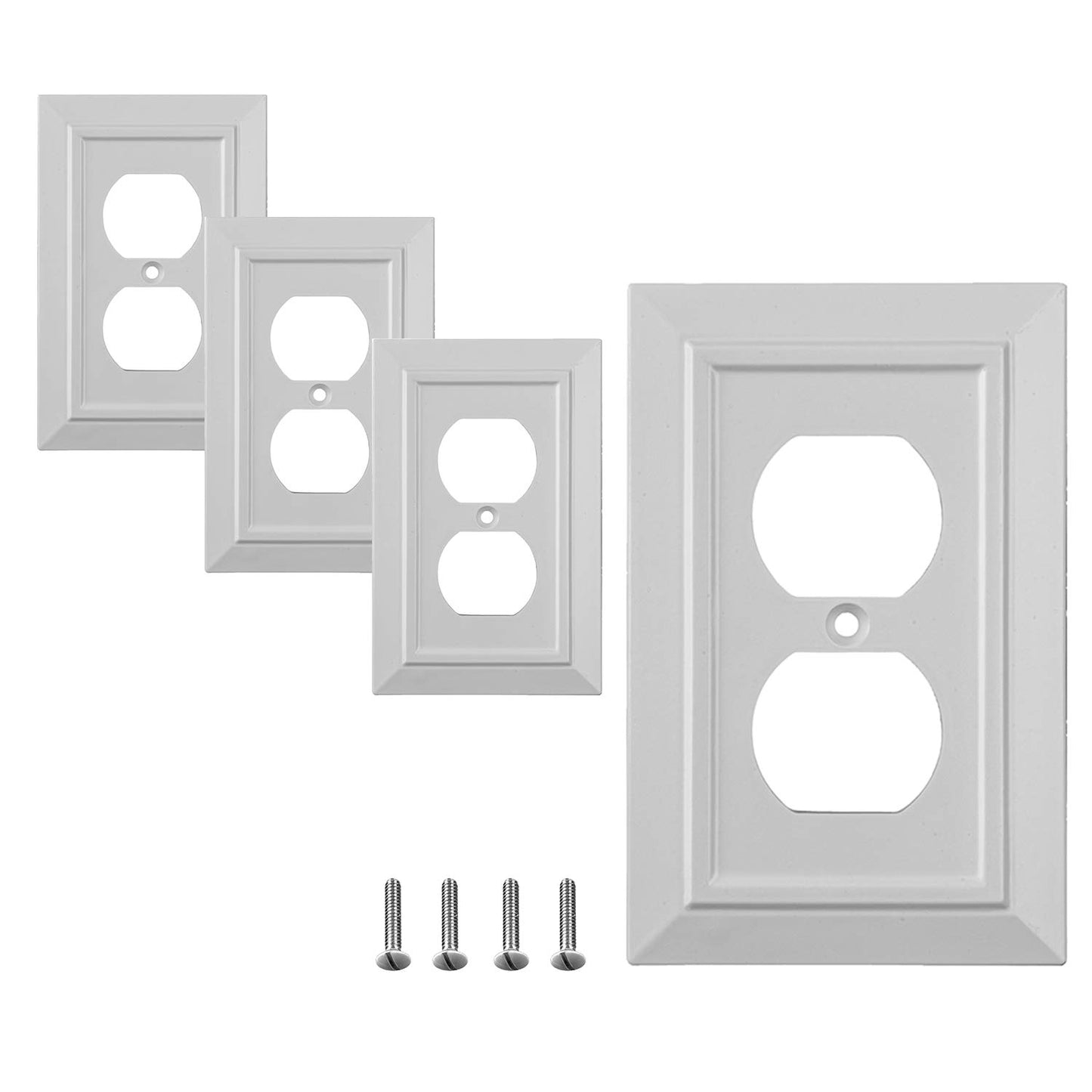 Moderno Elegance Wall Plate Collection - White