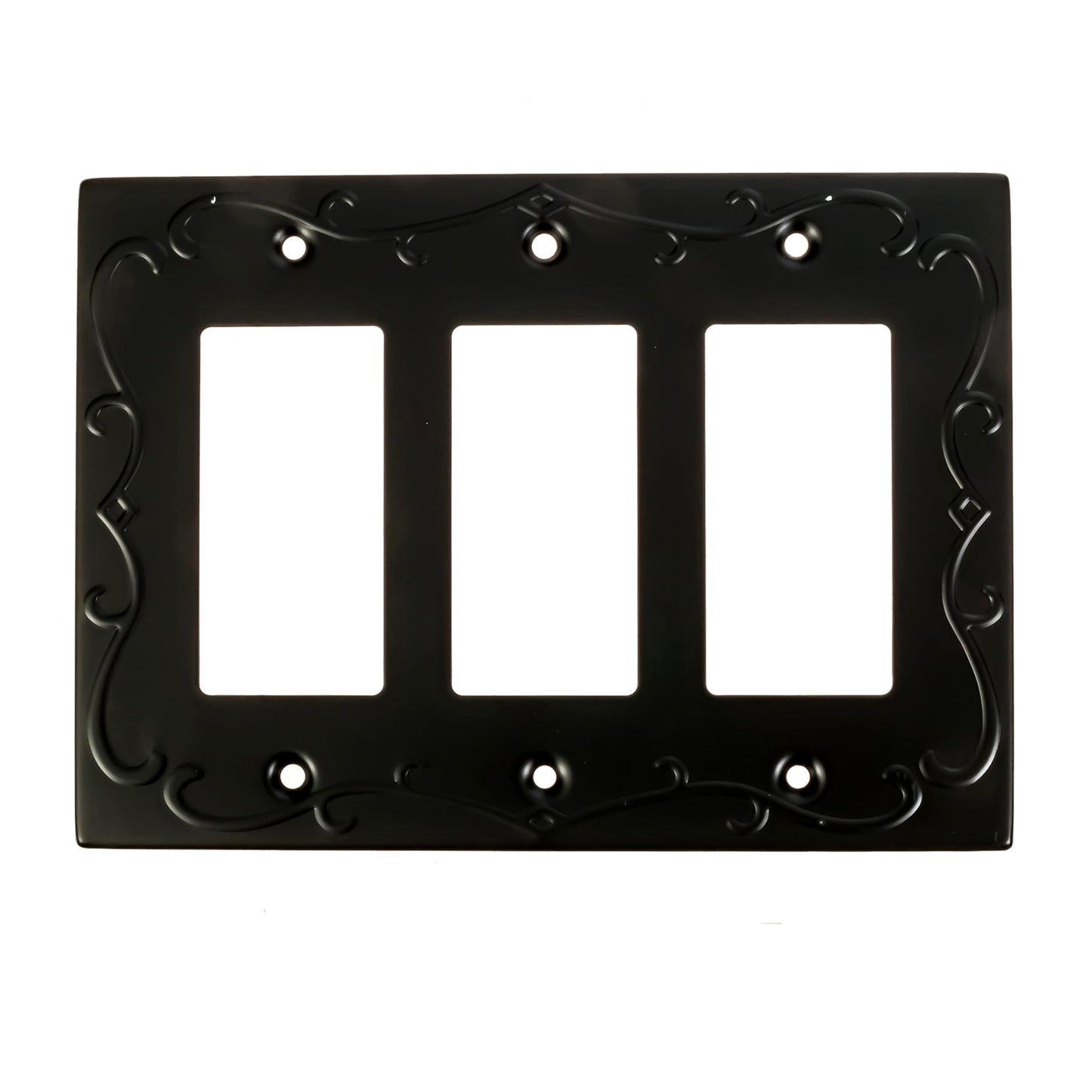 Regal Scrollwork Wall Plate Collection - Black