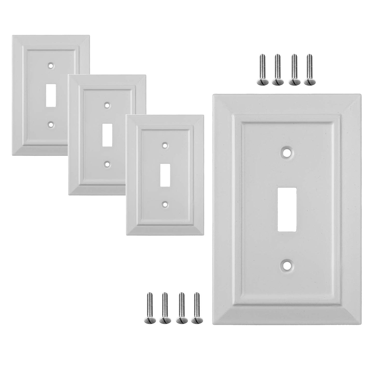Moderno Elegance Wall Plate Collection - White