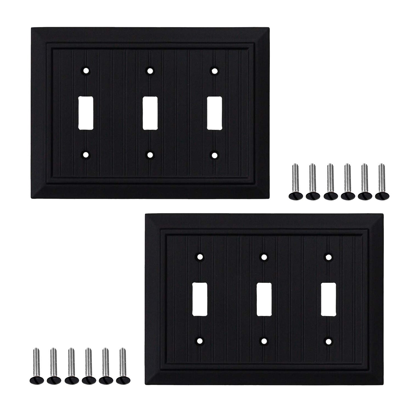 Beaded Elegance Wall Plate Collection - Black