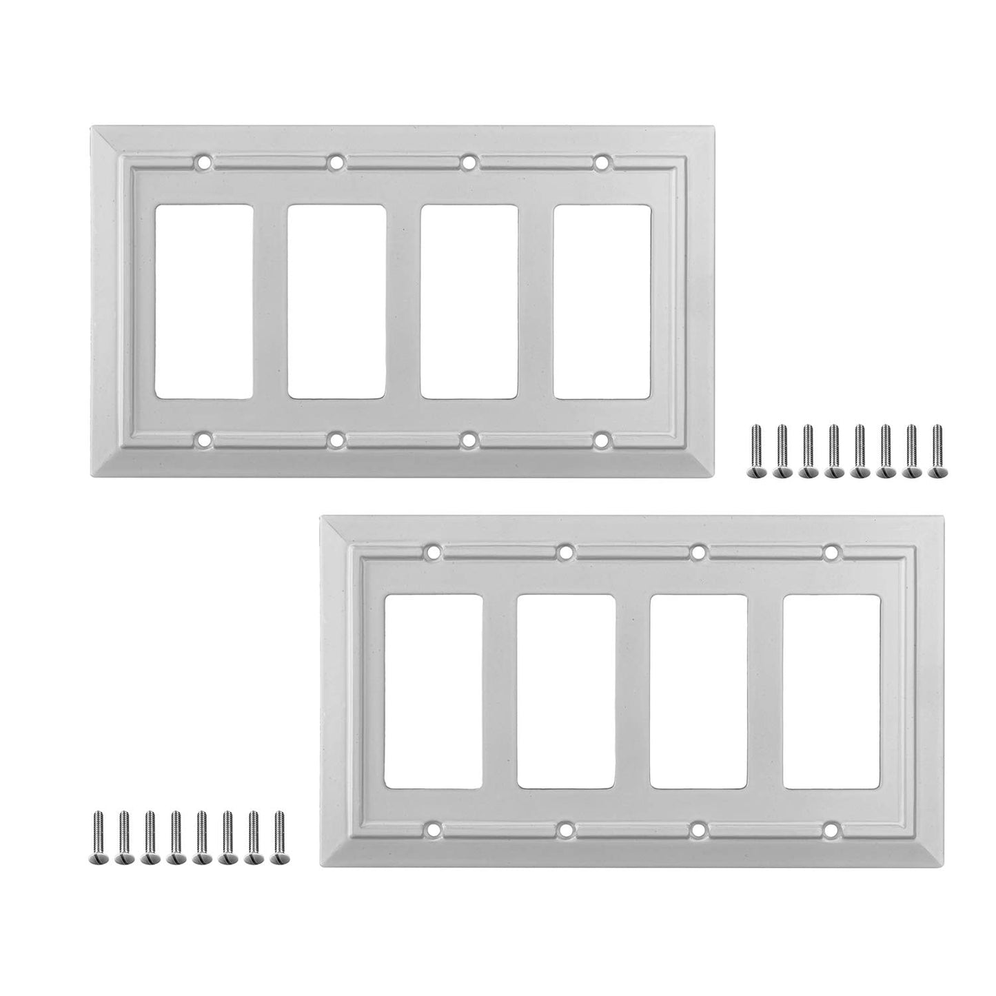 Moderno Elegance Wall Plate Collection - White