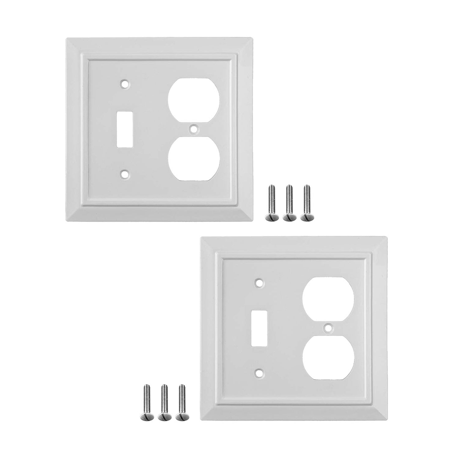 Moderno Elegance Wall Plate Collection - White