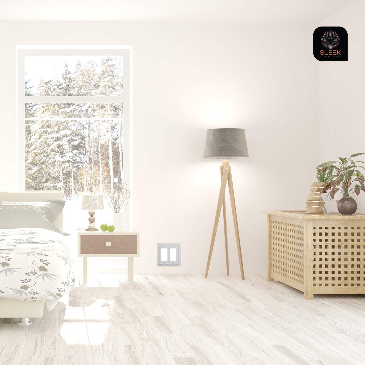 Moderno Elegance Wall Plate Collection - White