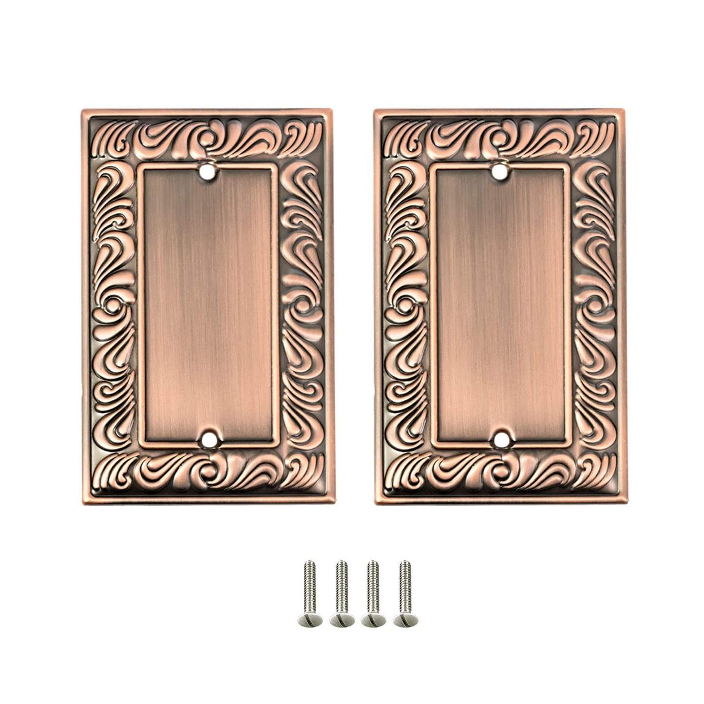Baroque Brilliance Wall Plate Collection - Antique Copper