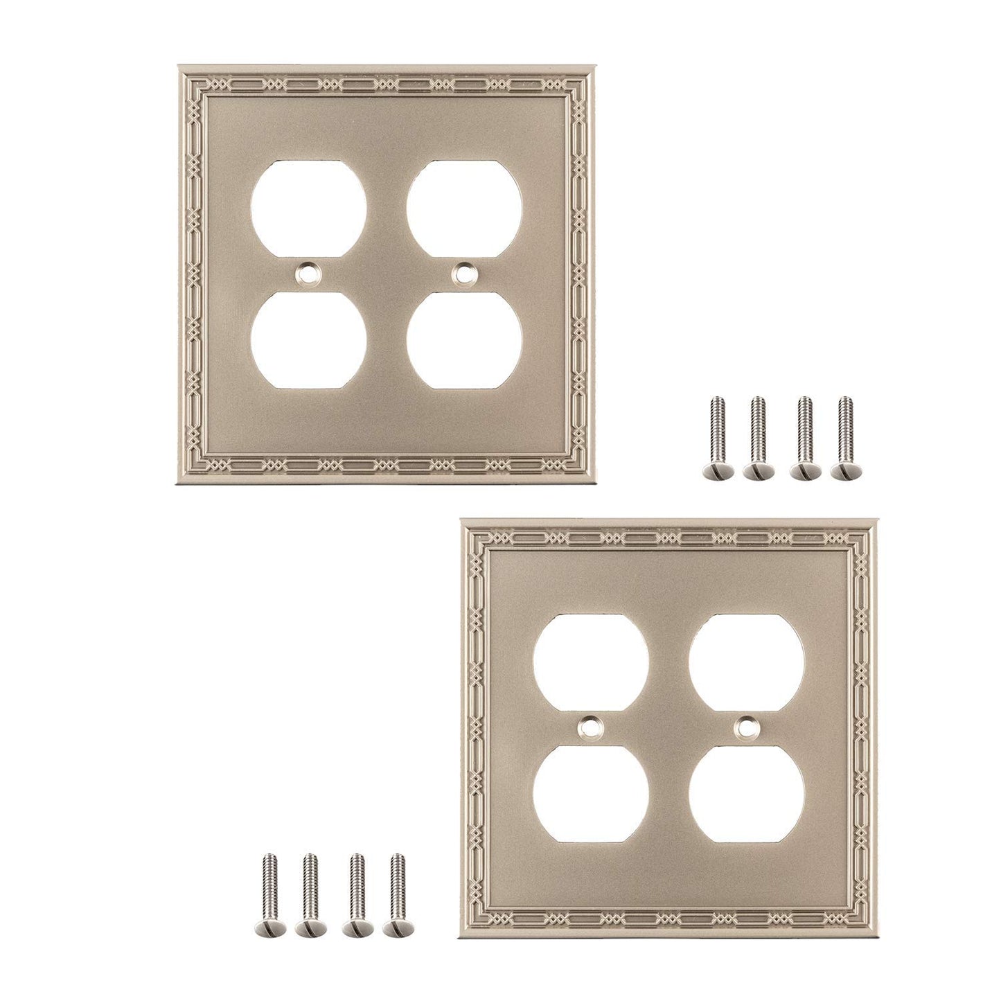 Victorian Elegance Wall Plate Collection - Satin Nickel