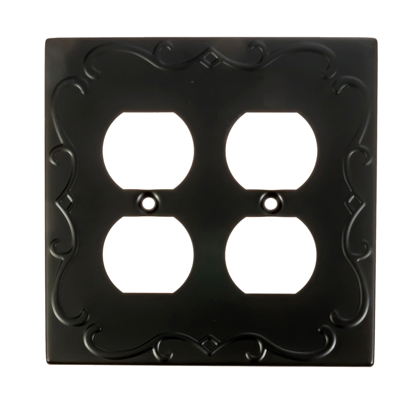 Regal Scrollwork Wall Plate Collection - Black