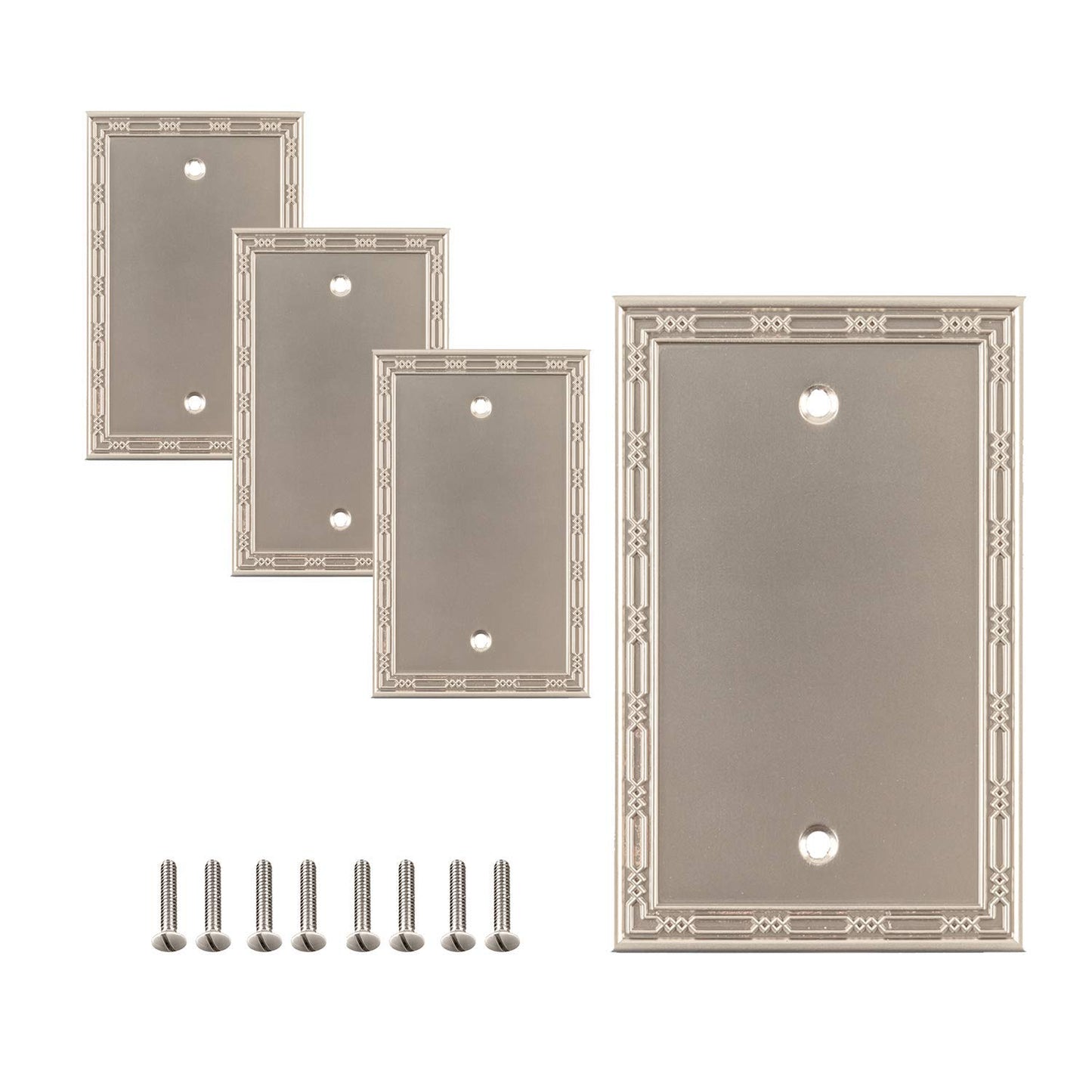 Victorian Elegance Wall Plate Collection - Satin Nickel