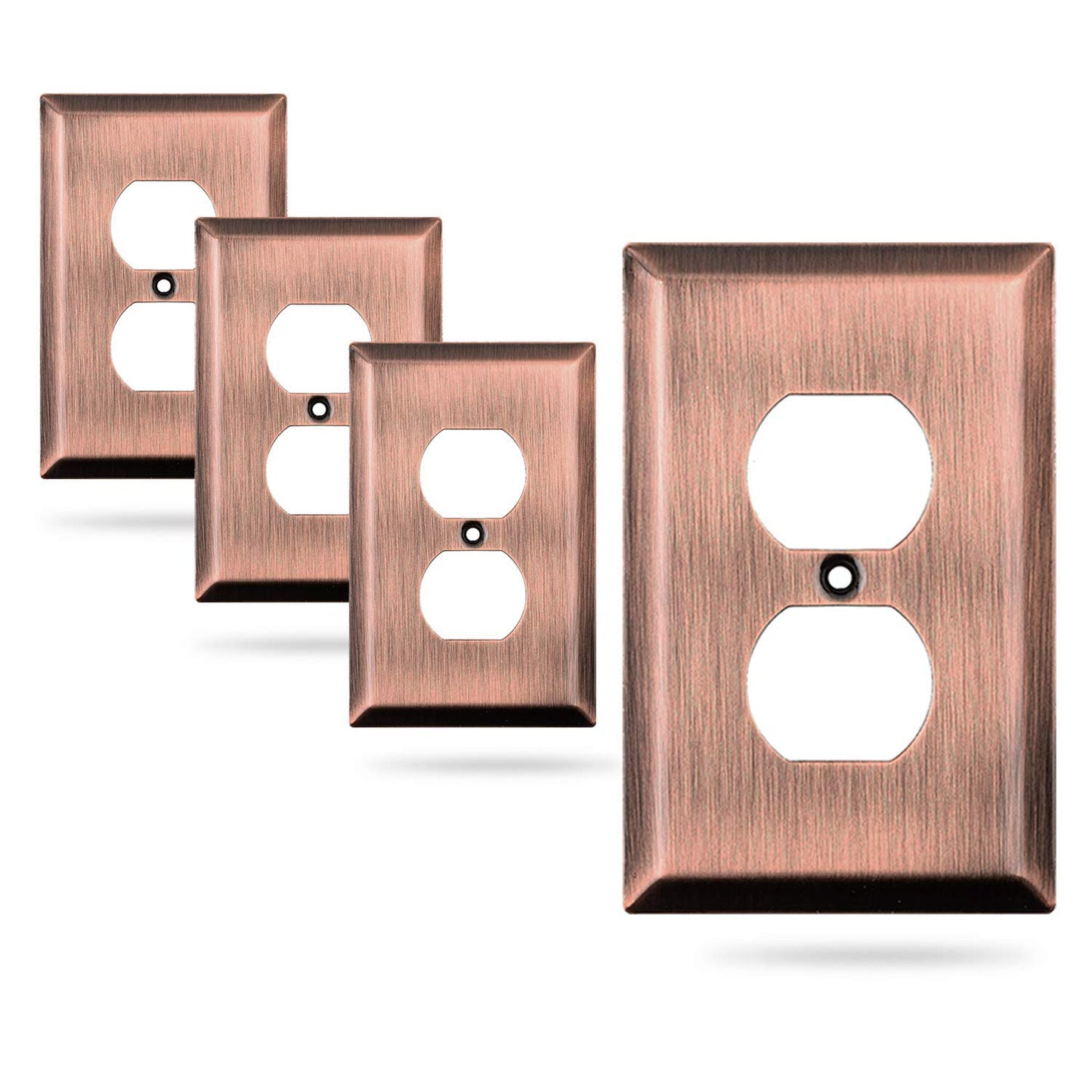 Sleek Canvas Elegance Wall plate collection - Copper