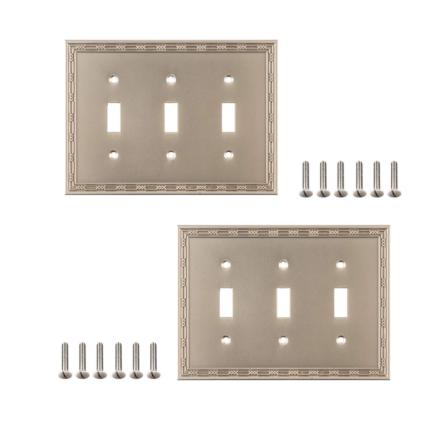 Victorian Elegance Wall Plate Collection - Satin Nickel